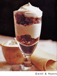 Espresso granita with whipped cream