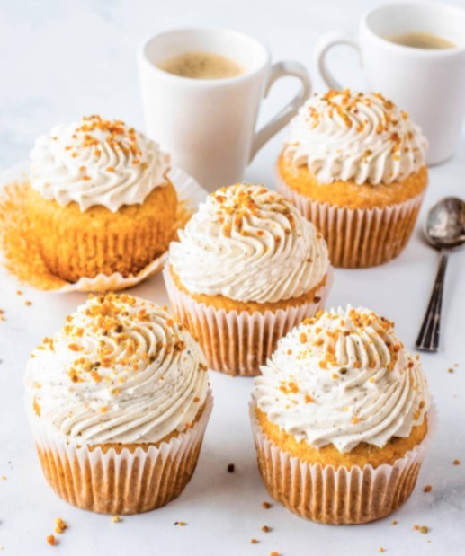 Espresso mascarpone honey cupcakes