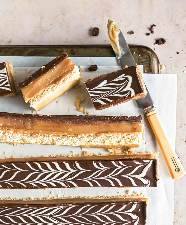 Espresso millionaire shortbread bars