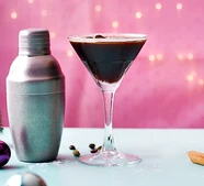 Espresso shrub martini