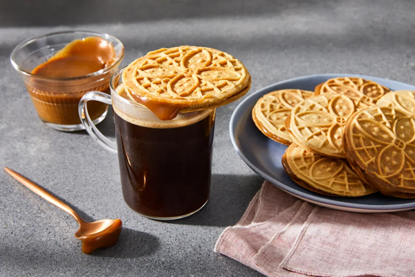 Espresso stroopwafel with maple filling
