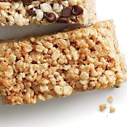 Espresso-toffee chewy crispy bars