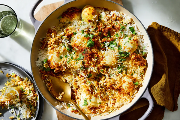 Ethereal egg biryani