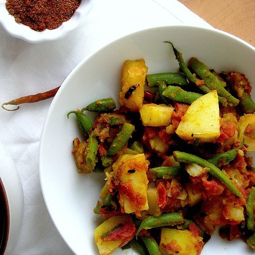 Ethiopian green beans and potatoes