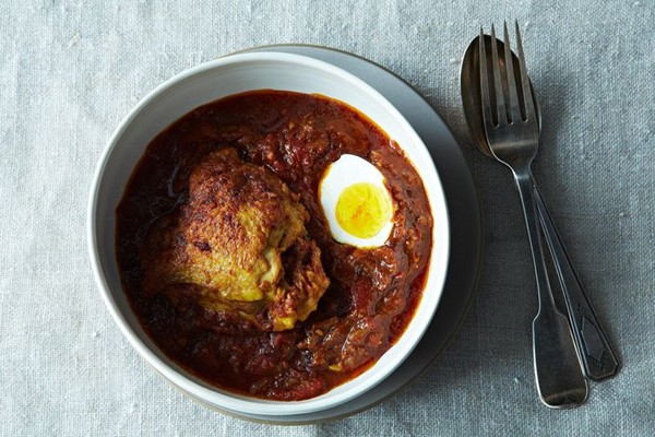 Ethiopian-inspired spicy chicken stew