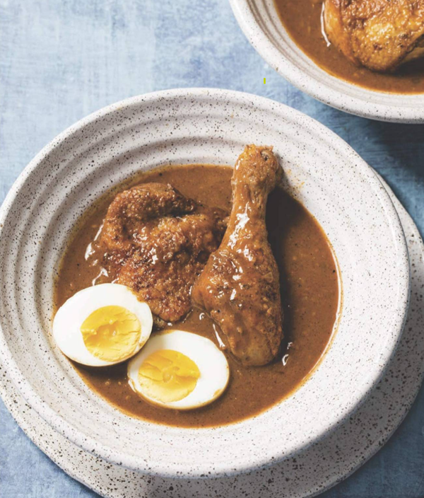 Ethiopian-style spicy chicken stew (Doro wat)