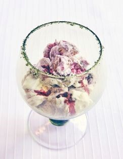 Eton mess with mint sugar