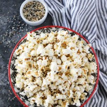 Everything bagel popcorn