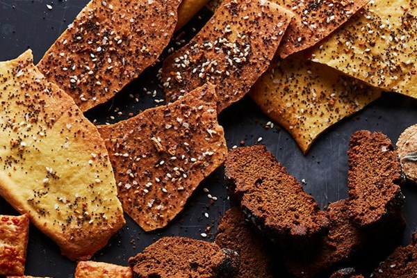 Everything sheet tray crackers