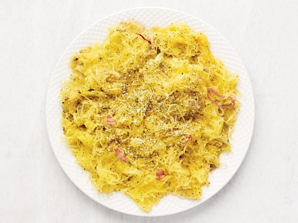 Everything-spiced spaghetti squash