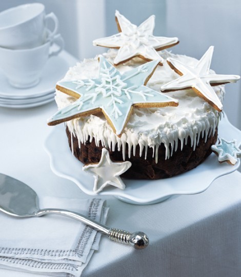 Exotic fruit Christmas cake