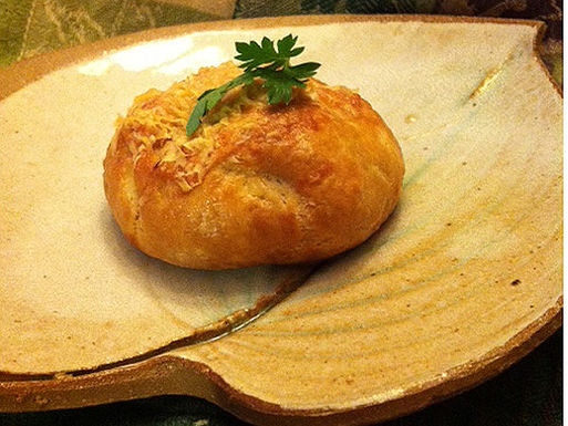 Exotic mushroom tart