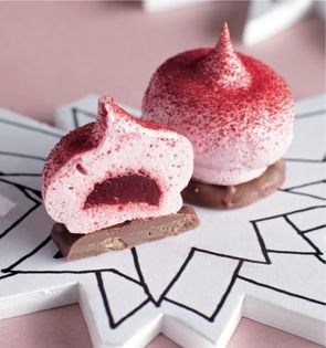 Explosive raspberry marshmallow