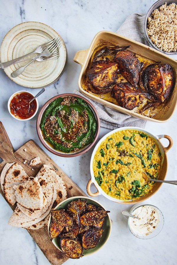 Express vegan dinner party