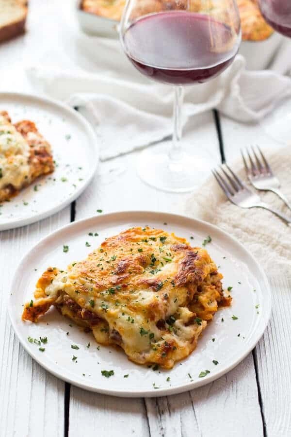 Extra cheesy classic homemade lasagna