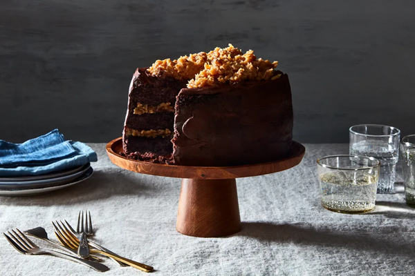 Extra chocolatey German chocolate cake