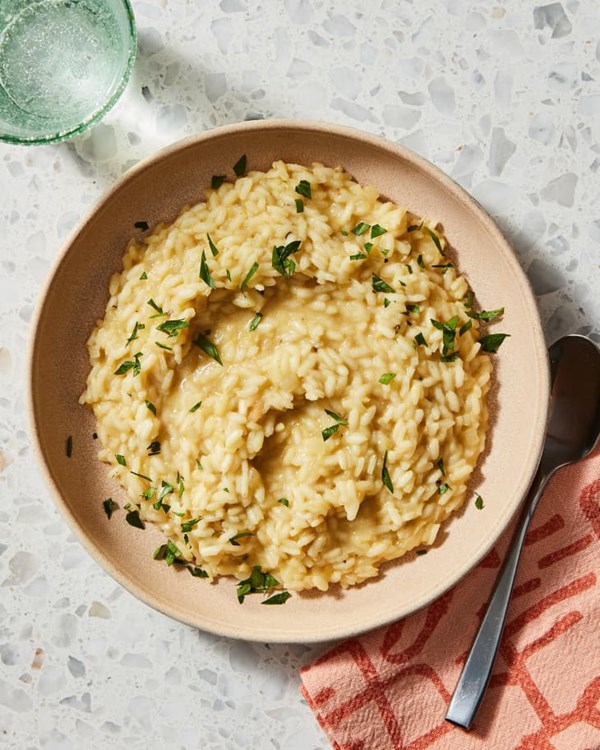 Extra-creamy vegan risotto