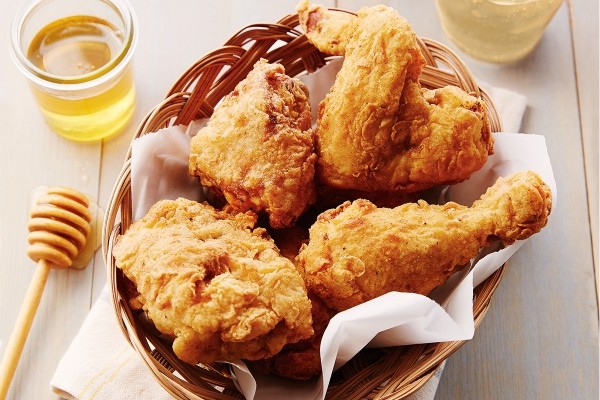 Extra-crispy fried chicken