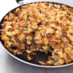 Extra-crispy skillet stuffing
