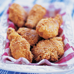Extra-crunchy fried chicken