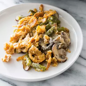 Extra-crunchy green bean casserole