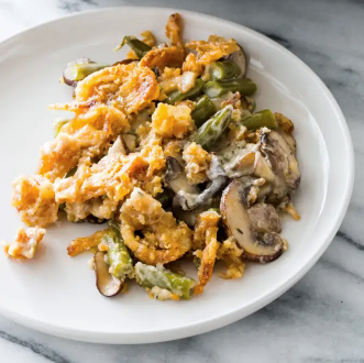 Extra-crunchy green bean casserole