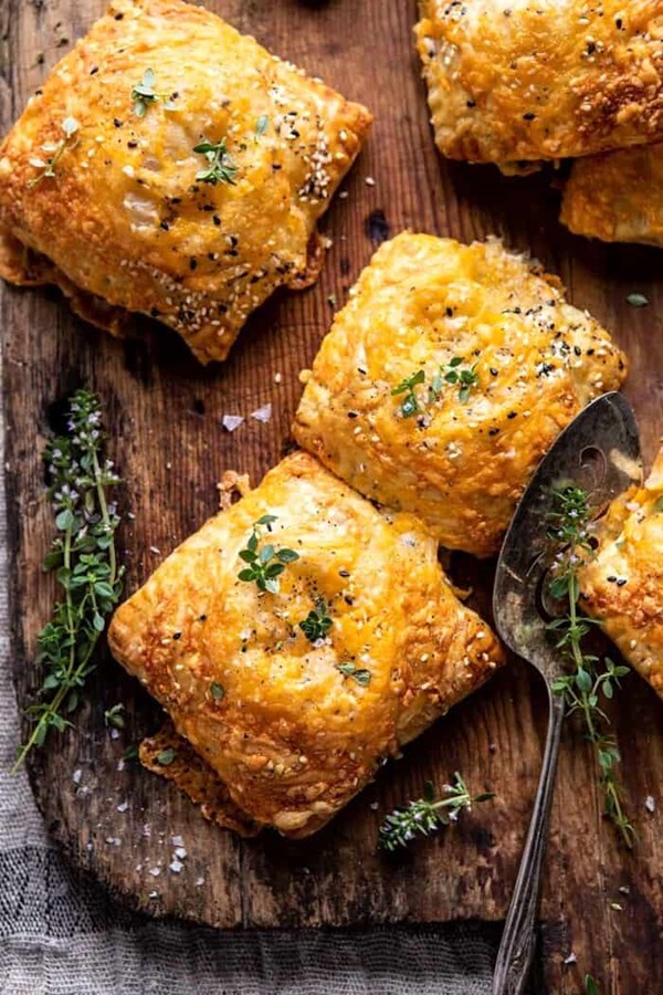 Extra flaky broccoli cheddar soup mini pies
