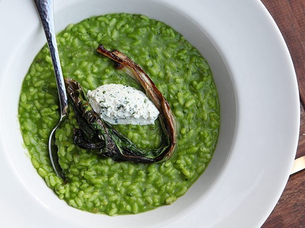 Extra-rampy ramp risotto