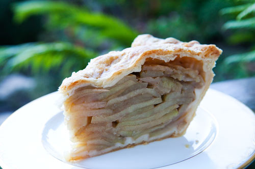 Extra thick apple pie