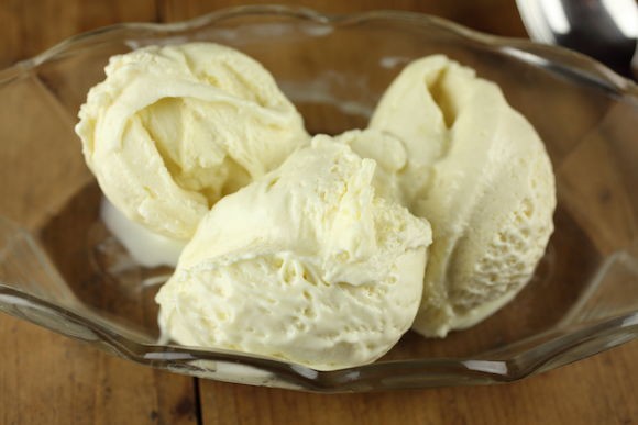 Extra virgin olive oil ice cream