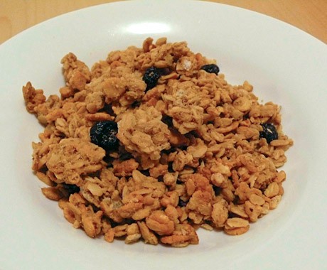 Extreme granola with dried fruit