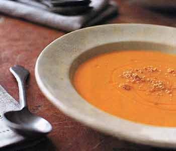 Fabio's creamy creamless squash soup