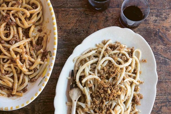 Fabrizio's hand-rolled pasta strands (Pici alla Fabrizio)