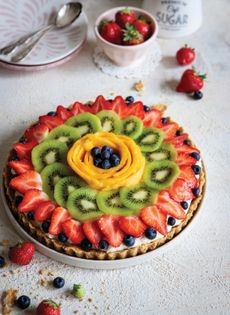 Fabulously easy no-bake fruit tart