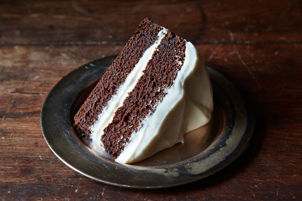 Faith Durand's dark molasses gingerbread cake