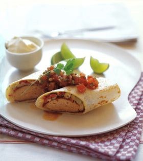 Fajita salmon burger