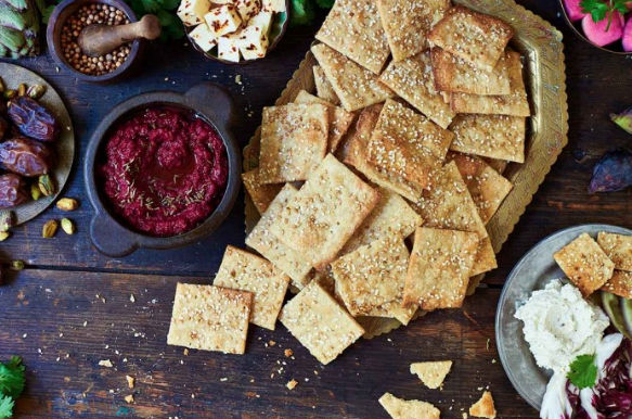 Falafel crackers