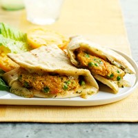 Falafel patty melt