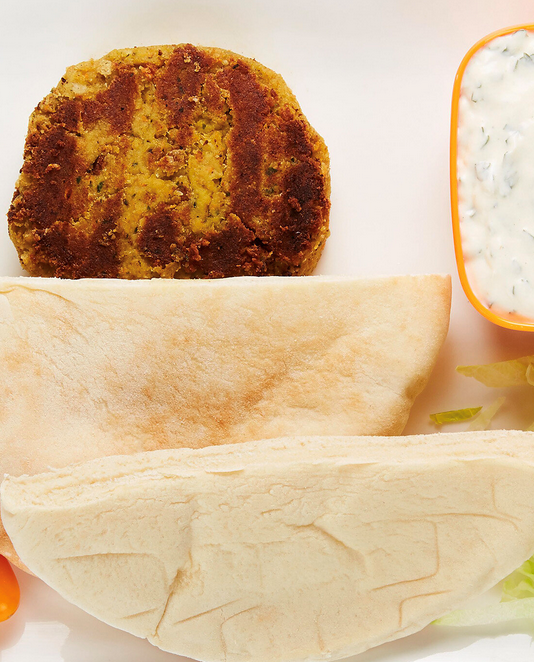 Falafel veggie burgers
