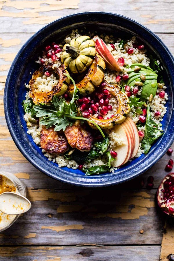 Fall harvest quinoa salad