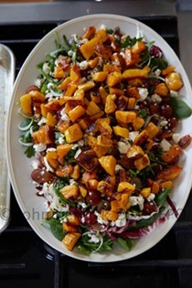 Fall harvest salad with maple vinaigrette
