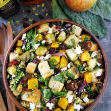 Fall panzanella salad