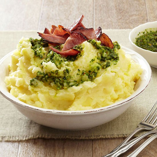 Fall pesto potatoes