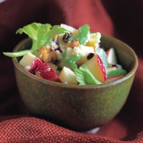 Fall salad of apples & walnuts with Stilton cheese