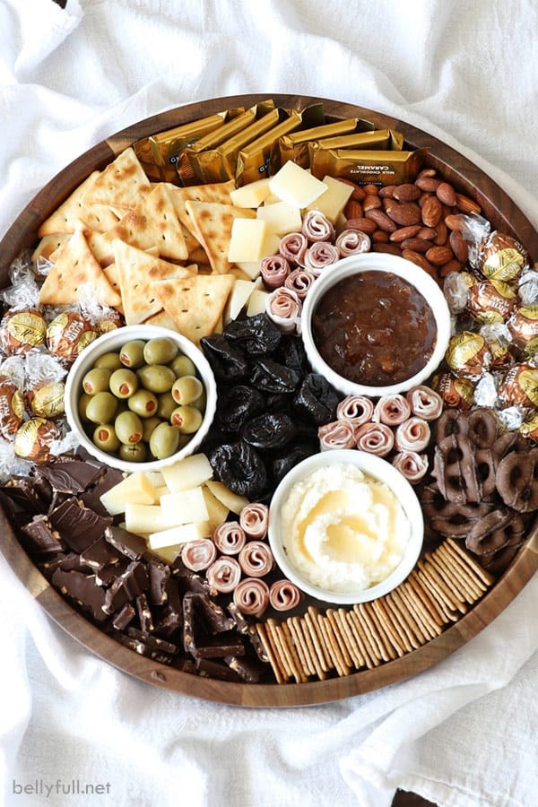 Fall-themed charcuterie board