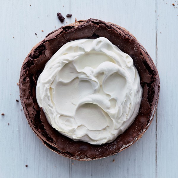 Fallen chocolate cake