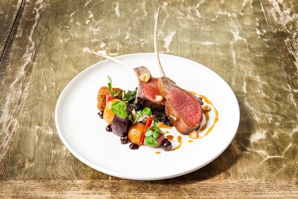  Fallow deer with beetroot and blackcurrants