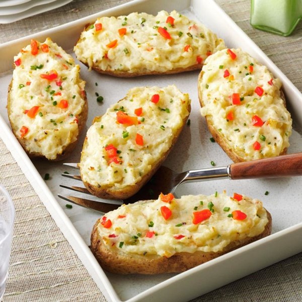Fancy baked potatoes 