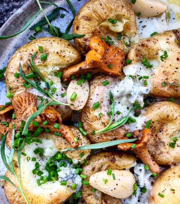 Fancy baked potatoes