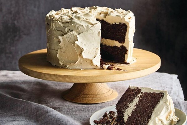 Fancy chocolate layer cake